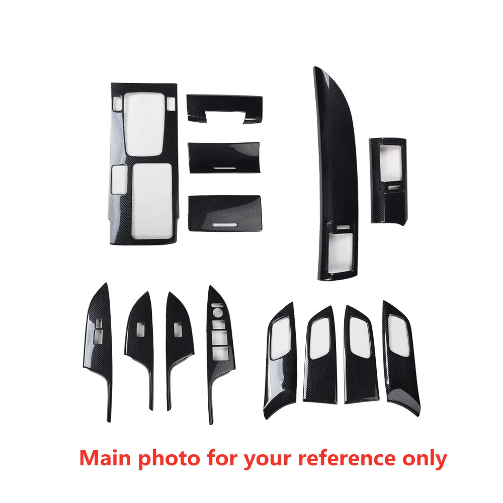 

Carbon Fiber Printed Car Interior Styling Dash Outlet Door Handle Window Control Gear Panel Cover for Honda Accord 2014-2016