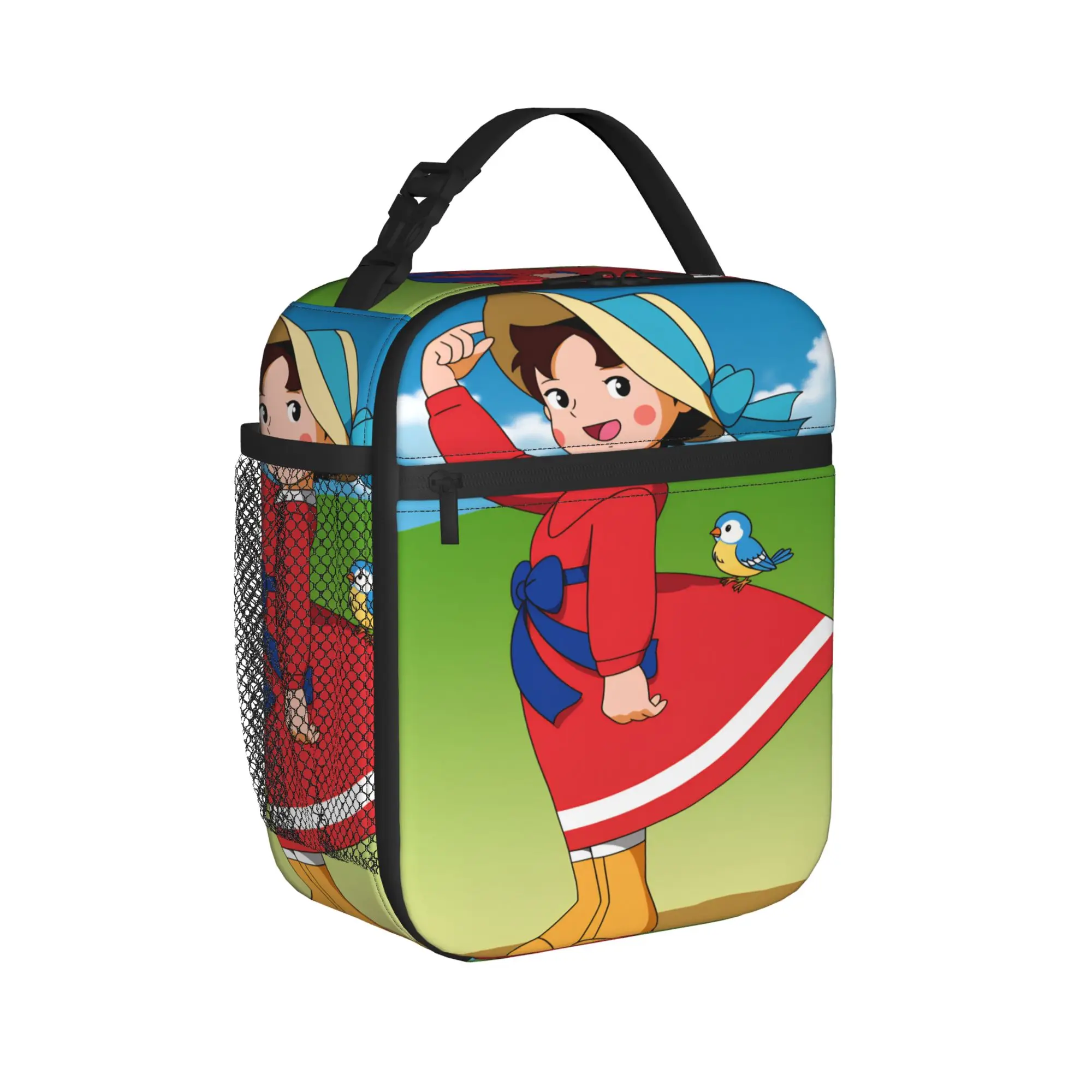 Happy Heidi Lunch Bag  Convenient Lunch Box Unisex Travel Custom Cooler Bag Casual Oxford Thermal Lunch Bags
