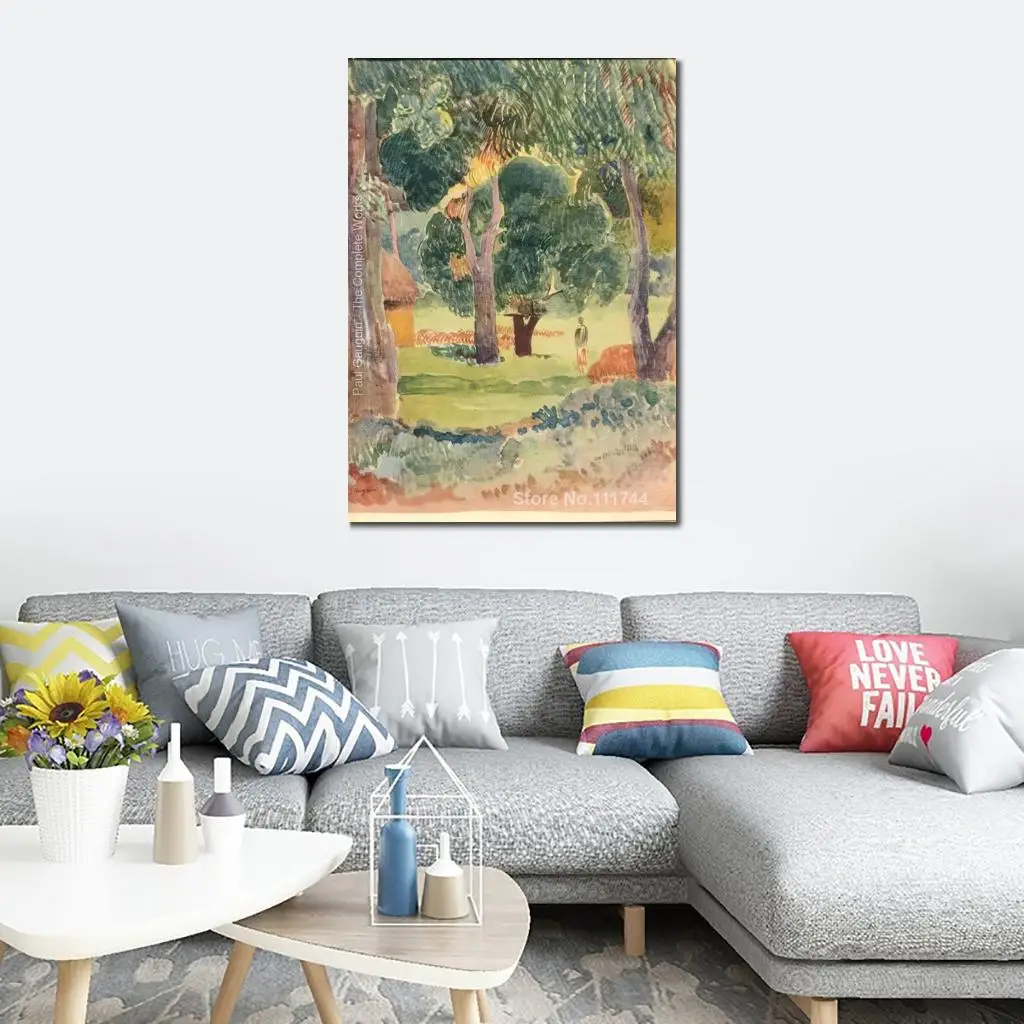 

Paintings of Paul Gauguin Watercolor 24 Artwork Landscape Art High Quality Hand Painted