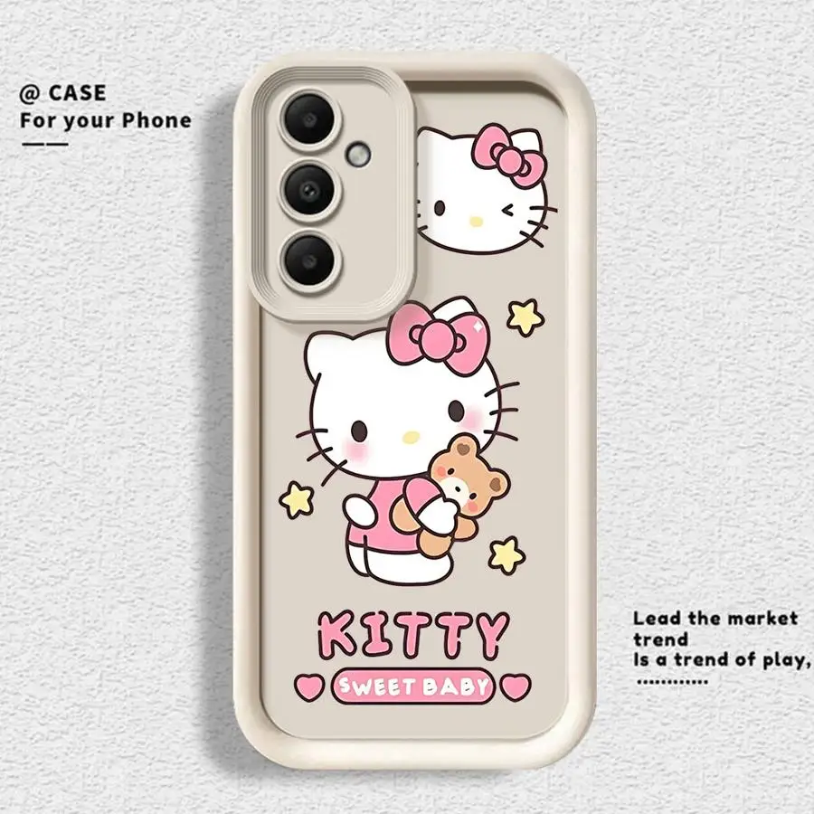 Sanrio Hello Kitty Pochacco Phone Case for Galaxy A12 A13 A14 4G 5G A13 A22 5G A23 4G 5G A24 4G A32 4G 5G A33 5G A34 5G Matte