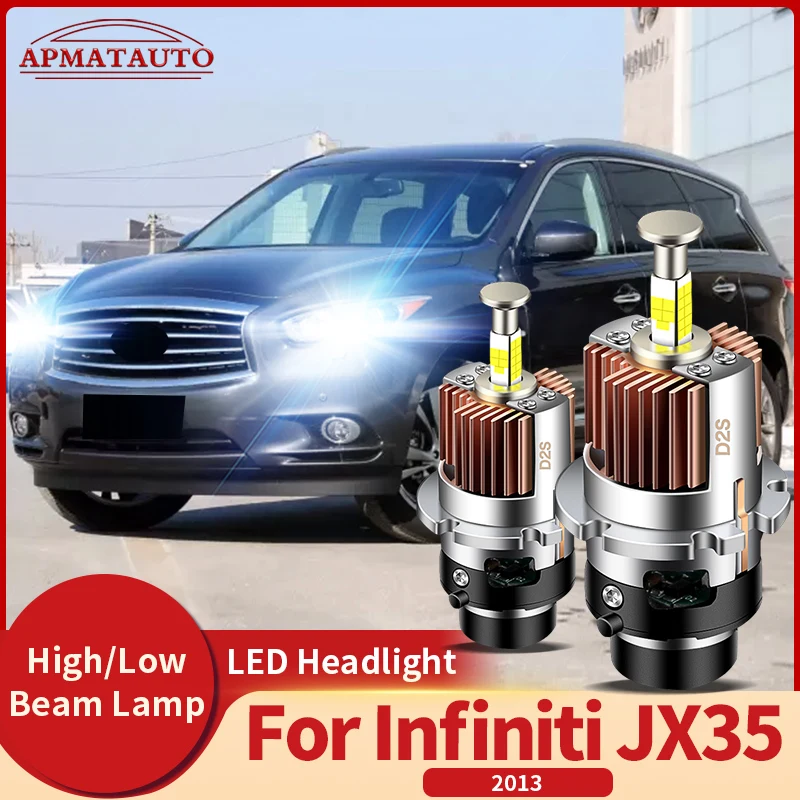 

2Pcs Canbus Xenon HID Car Bulbs Headlamp 6000K Auto Lamp 12V Car Headlight For Infiniti JX35 Year 2013 Plug&Play
