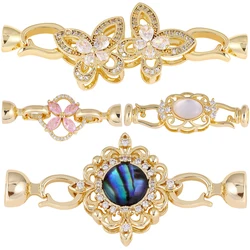 Juya Handmade Luxury Pendant Butterfly Fasteners Lock Closure Clasps Accessories For DIY Beadwork Pearls Crystal Jewelry Making