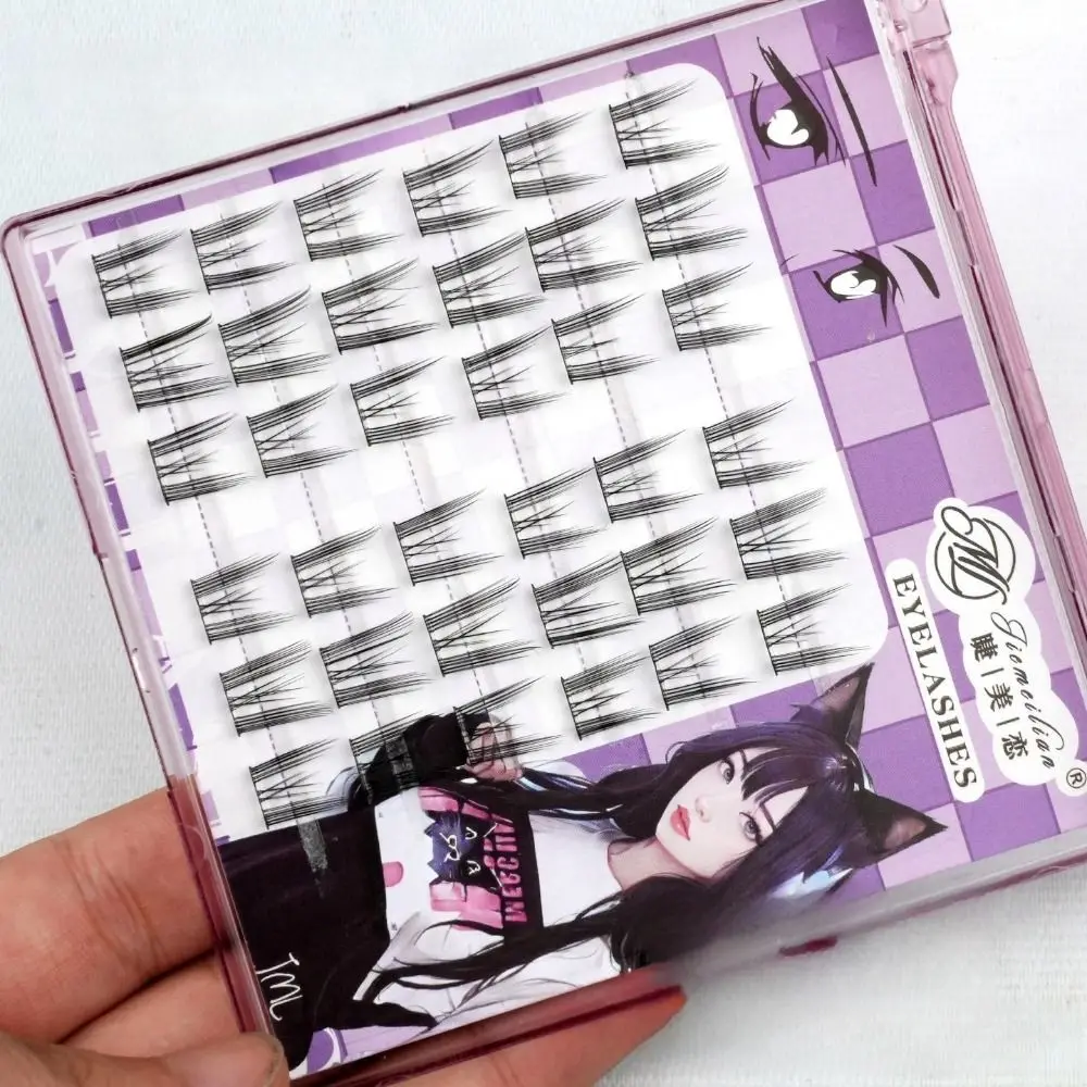 ขนตาปลอมแบบม้วนติดเอง แฟชั่น นุ่ม ไม่ต้องใช้กาว ติดง่าย สไตล์การ์ตูน หวาน น่ารัก สำหรับใช้ในชีวิตประจำวัน