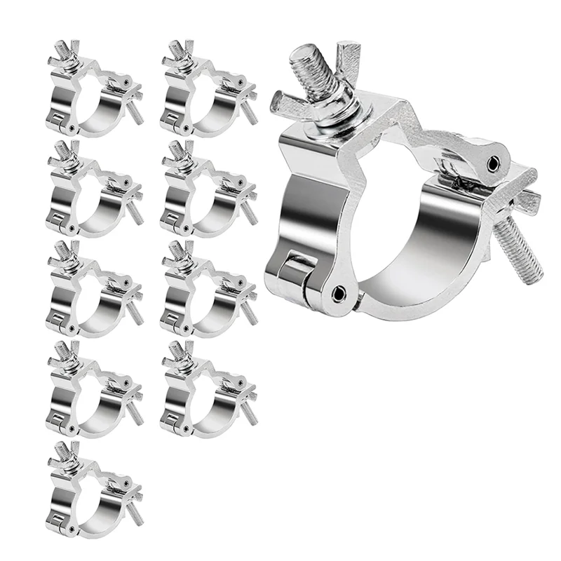

A88ZYAN Aluminum Alloy DJ Light Clamp(2"), 10 Pcs Truss Lighting Clamps For Stage Lighting, For Par Lights Spotlight Moving Head