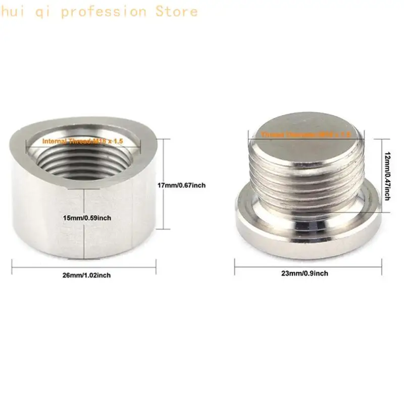 Sauerstoffsensor-Spundstopfen-Set aus Edelstahl M 18 5 für Auspuff H8WE – Detail 6
