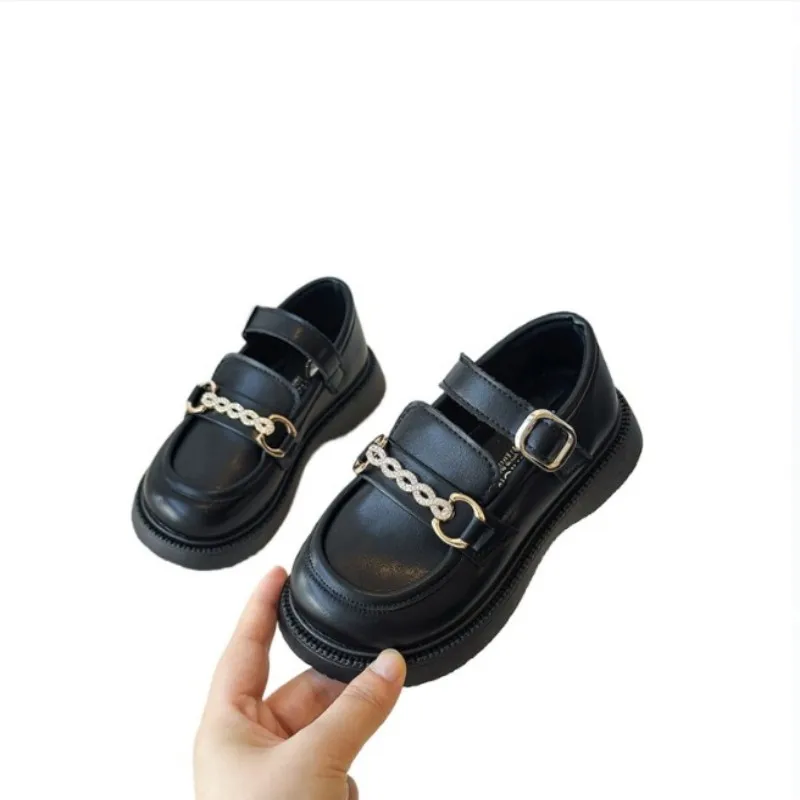 

Children's casual shoes 2025 autumn new simple versatile girls' princess shoes stylish girls' soft soled leather shoes Size26-37