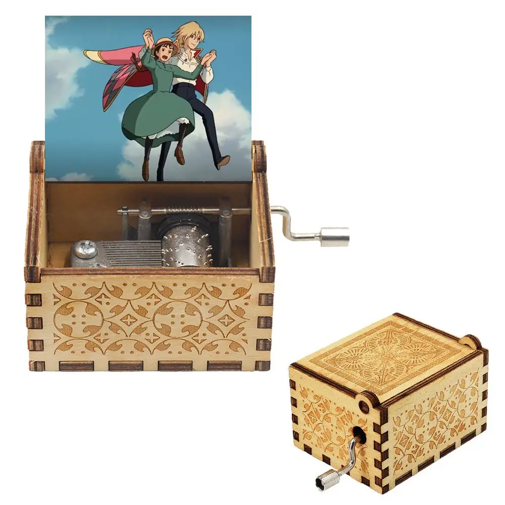New Anime Howl' Moving Castle Music Box Hayao Miyazaki Anime Song Halloween Gifts Souvenirs
