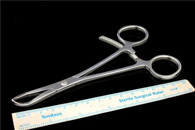 Half tooth elbow reduction forceps bending type reduction device hand surgery orthopaedic instruments medical bone clamp animals