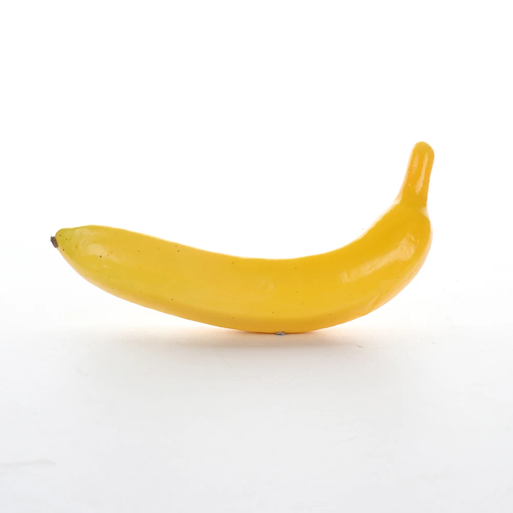 Artificial Banana Plastic Fake Fruit Simulated Bananas Kitchen Toys Children Pretend Play Store Photography Props