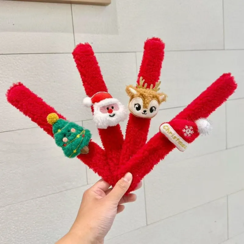 กำไลข้อมือตกแต่งคริสต์มาสแบบใหม่ปี 2025 ลายกวางเรนเดียร์ ต้นคริสต์มาส ของขวัญวันหยุด