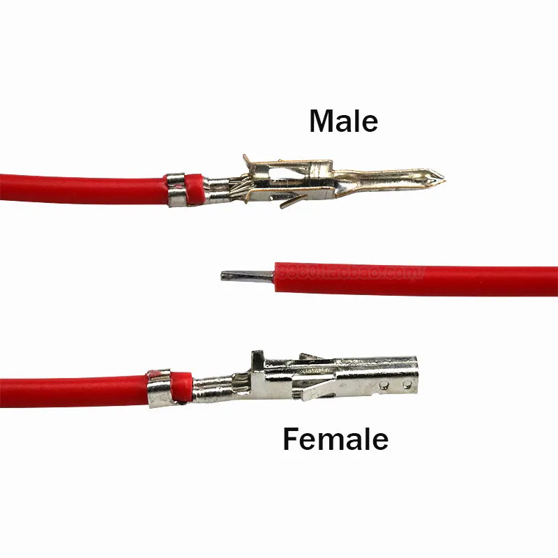 5557 5559 4.2mm PCI Express Terminal Wire Harness 10cm 20cm 30cm 50cm 18AWG Male Female Copper Crimping Cable Single Double Head