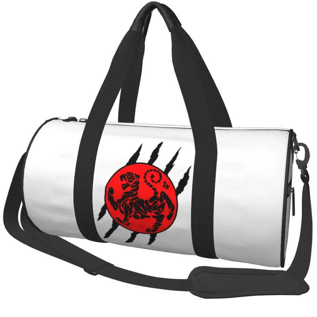 Shotokan Karate Logo Sports Bags Tiger Martial Travel Training Gym Bag Large Colorful Handbags Men's Printed Oxford Fitness Bag