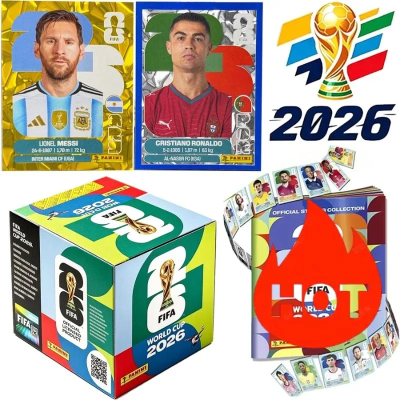 -Genuine 2026 FIFA Panini World Cup International Version Stickers Limited Football Collectibles Rare Souvenir Holiday Gift-