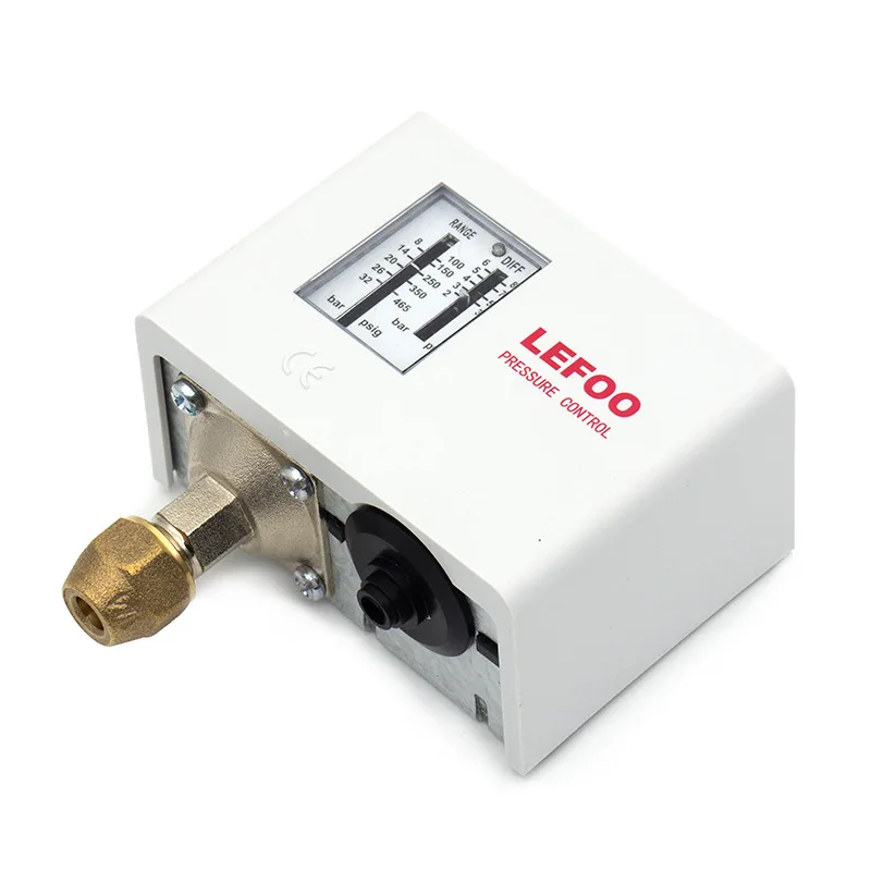 

Condensing Unit High Pressure Switch Controller, Double Pressure Control Pneumatic Air Compressor Oil Pressure Difference Switch