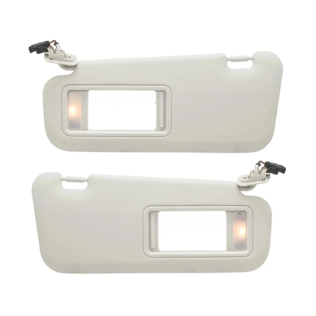 

NEHANLYN Left Right Sun Visor For Mazda3 Mazda6 2010-2013 Hatchback BBM2-69-320C-75 Sunshade with LED Light Makeup Mirror