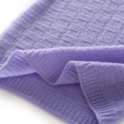 100% Pure Goat Cashmere Knitted Scarf Winter New Outdoor Women's Soft Scarves Neck Warmth Scarf High Quality Brand O Ring Scarf
