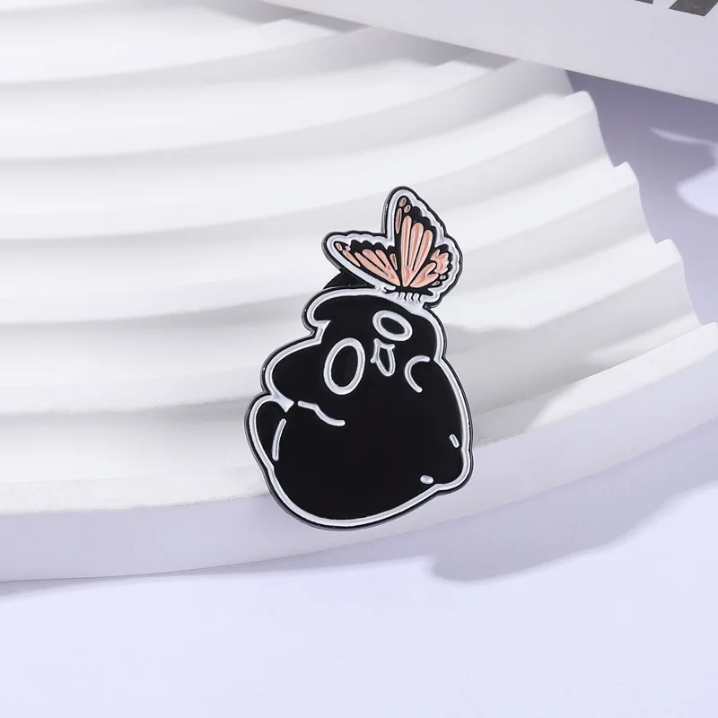 Cute Cat Enamel Brooch Lapel Pin Rainbow Boxing Flame Flower Hammer Pill Book Cartoon Cat Metal Badge Jewelry Gift for Friends