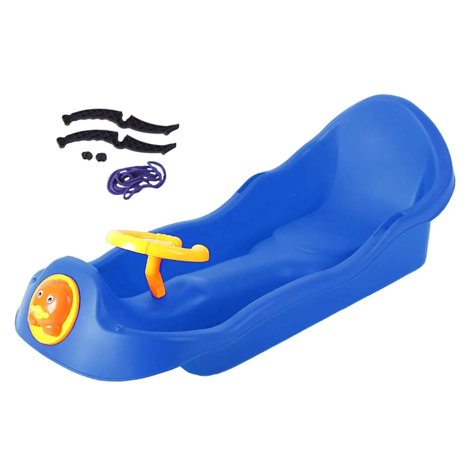 

Детские санки-доска для катания по снегу, легкие, прочные, зимние, с рулевым колесом, для активного отдыха на улице