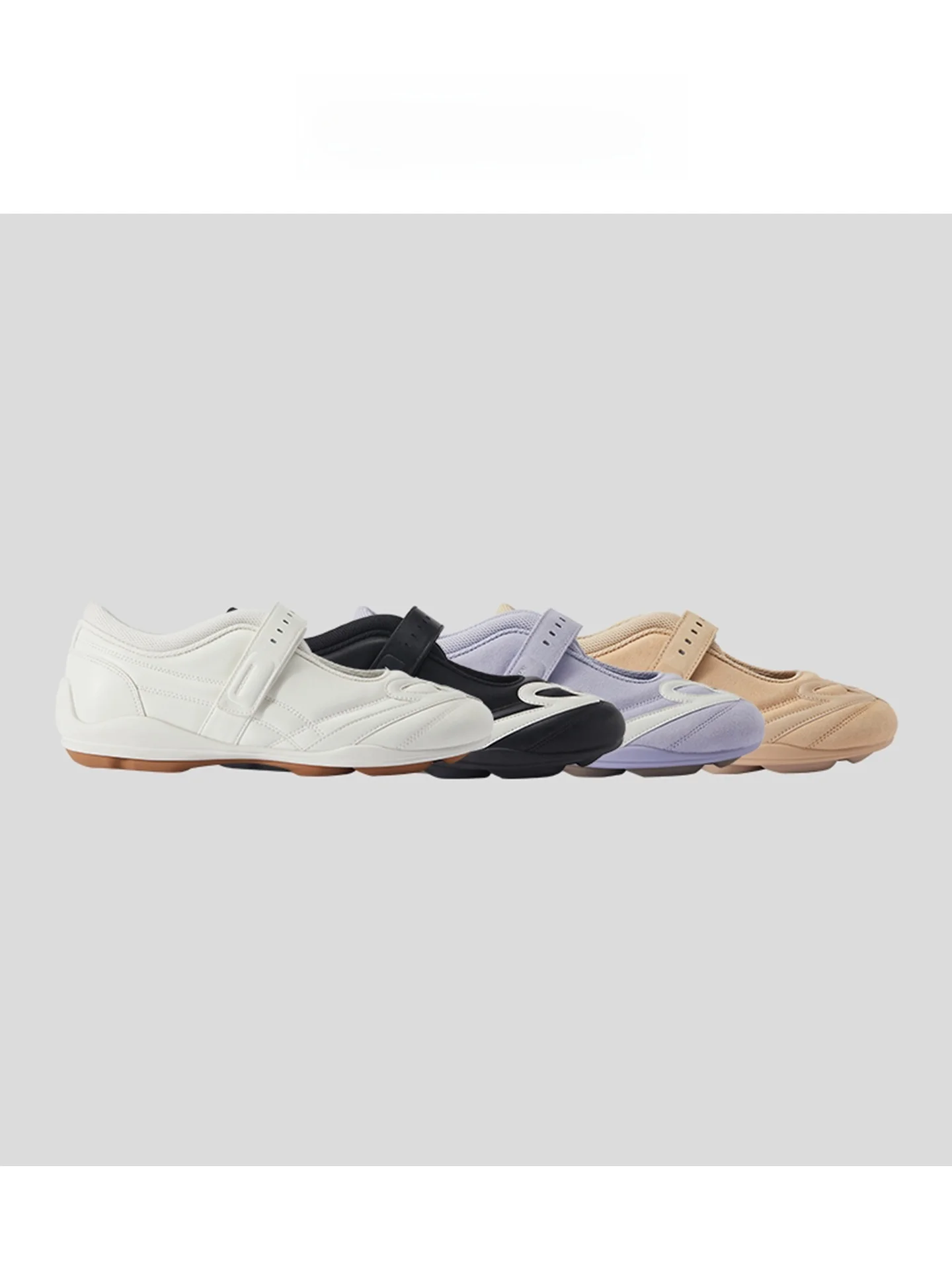 goodbai-sporty-casual-mary-jane-shoes-real-leather-magic-tape-ballet-round-toe-low-cut-polka-dot-single-shoes-fashionable-flats