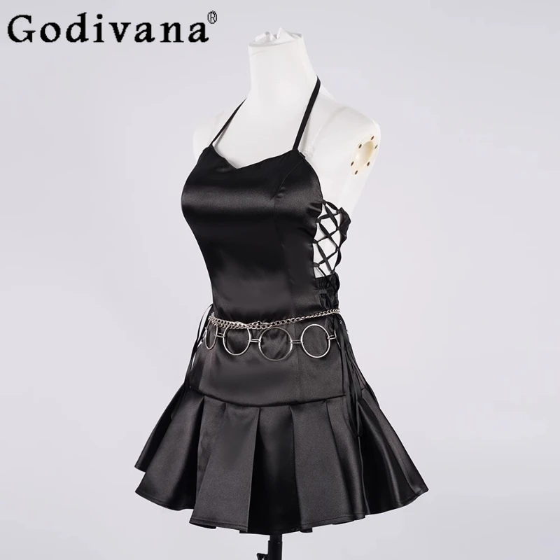 Sweetheart Cosplay Dress for Women Two Dimensional Game Animation Black Dress Female Summer Sexy Cos Dress Suit