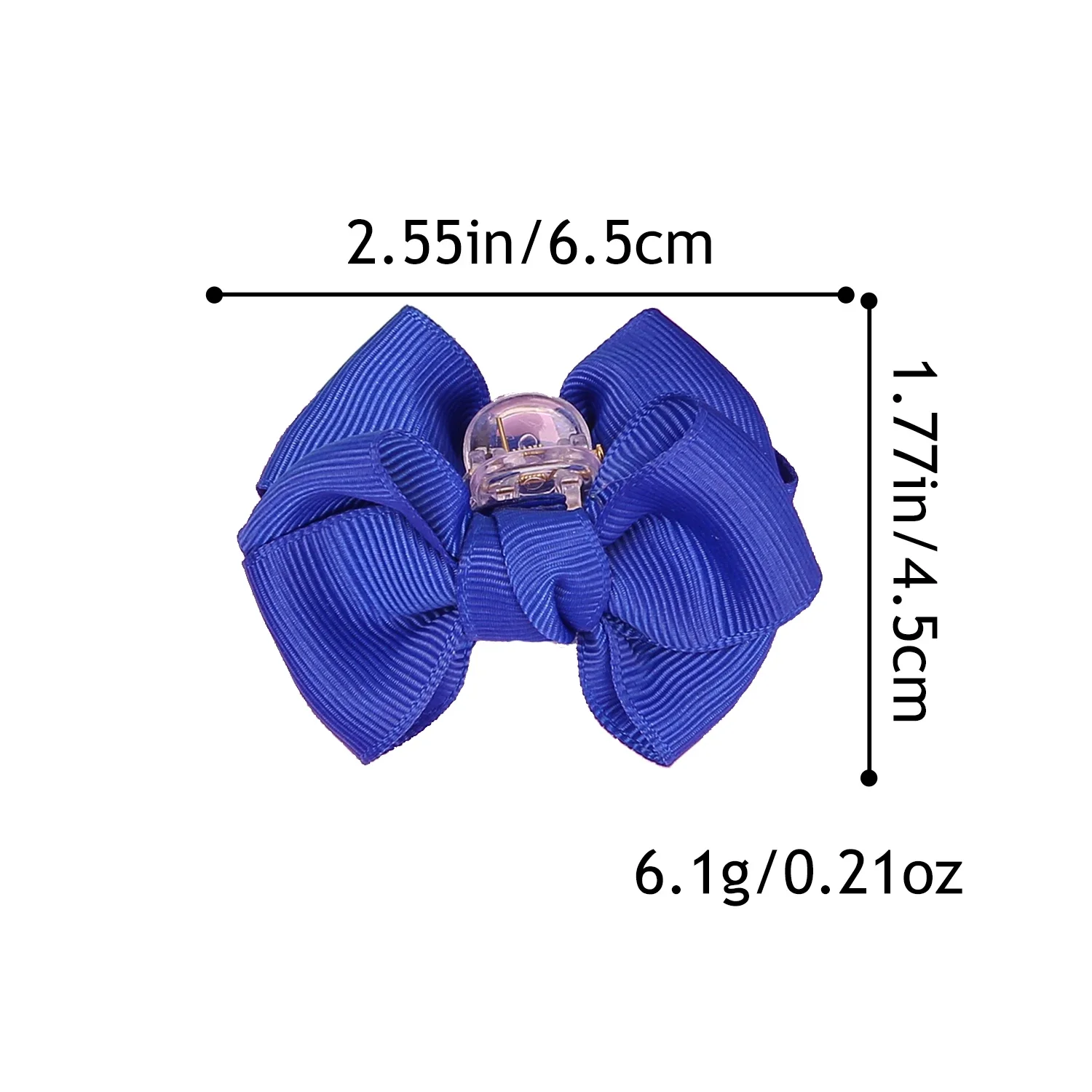 6PCS Grosgrain Ribbon Bows Hair Claw Clips Girls 2.5inch Bows Claw Clips Hairpins Barrettes Kids Children Hair Acesssories