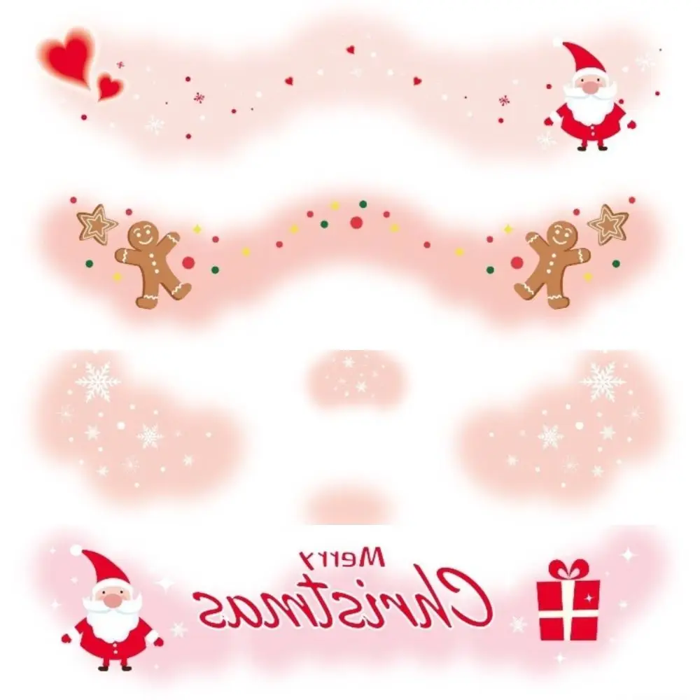 

Рождественские красивые наклейки для лица, водостойкие красивые наклейки для макияжа глаз, искусственная татуировка, маленькие цветы, красивая наклейка