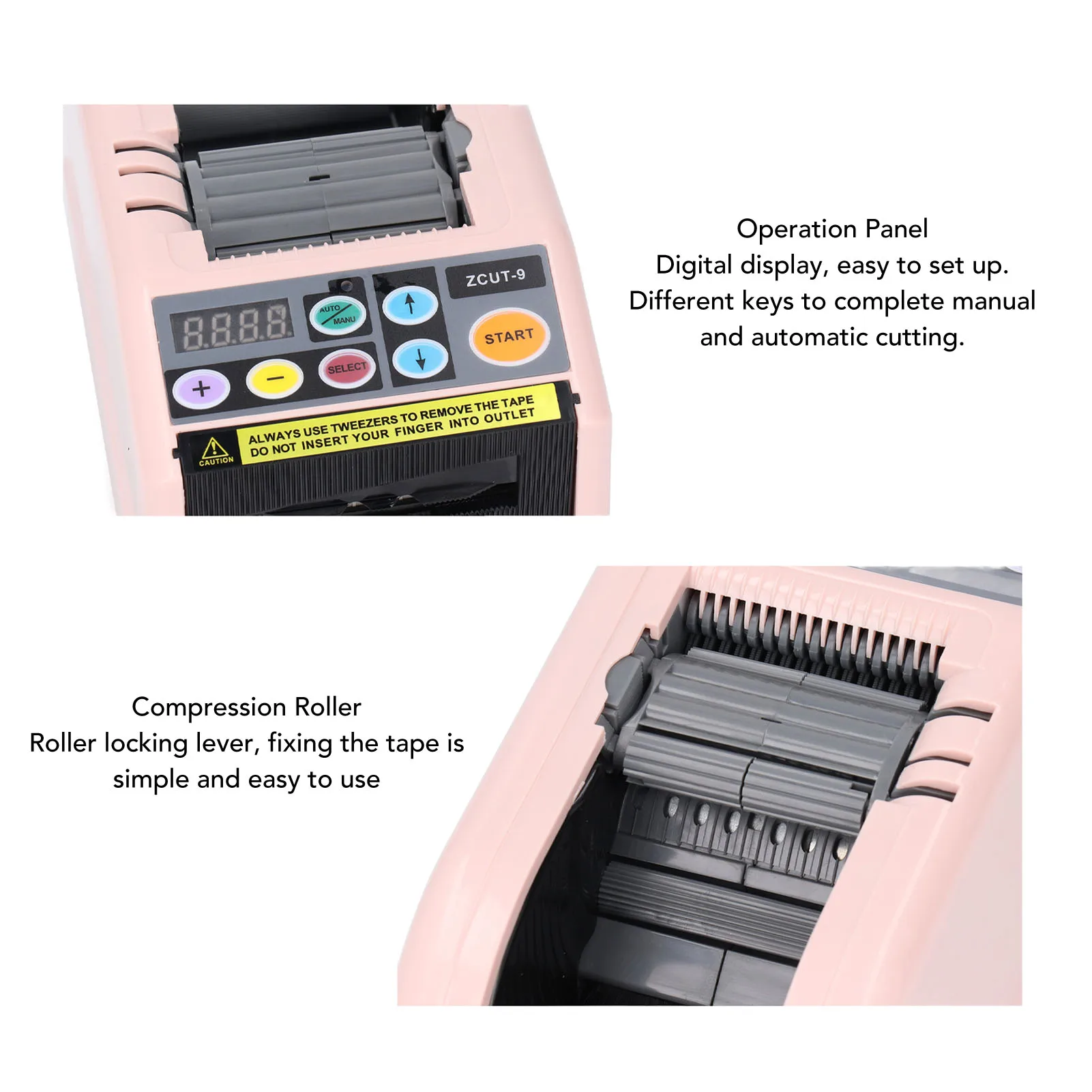 Máquina cortadora de cinta Función de almacenamiento inteligente Máquina cortadora de cinta Aplicación amplia segura Corte preciso Eficiente para escuelas