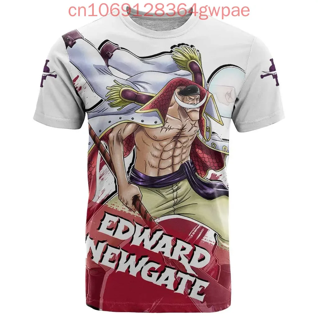 One Piece Emperor - Shank Wanted Męskie i damskie koszulki z nadrukiem 3D Sportowe dziecięce koszulki z krótkim rękawem Letnie koszulki codzienne