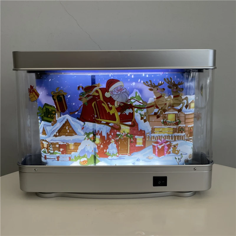 Artificial Tropical Fish Tank Aquarium Home Decorative glowing Christmas LED Table decor Room Decorative Gift drop ship