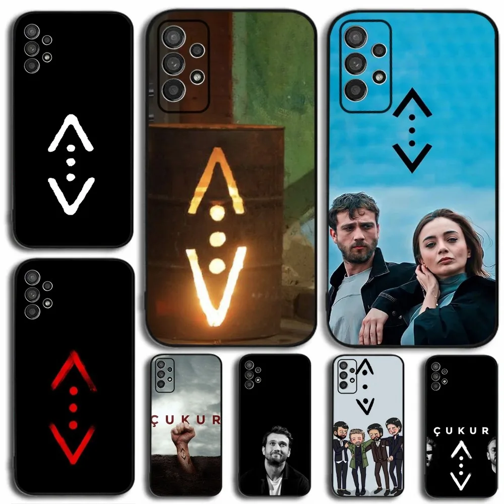 Cukur T-Turkish TV Series Phone Case For Samsung Galaxy A13,A21s,A22,A31,A32,A52,A53,A71,A80,A91 Soft Black Cover