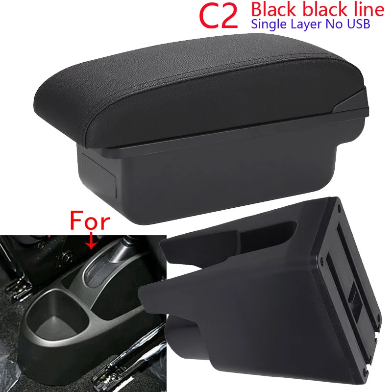 Voor Citroen C1 Armsteun Doos Voor Peugeot 107Toyota Aygo BJ Armsteun Auto Accessoires Winkel doos Interieur detail Eenvoudige installatie
