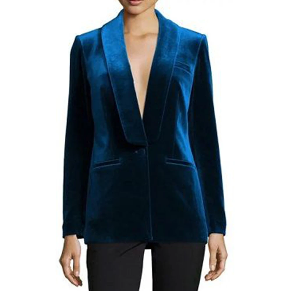 2024 Winter Women\'s Jacket Velvet Suit Single Jacket Slim Casual Fashion Comfortable Commuting Elegant Jacket for Women