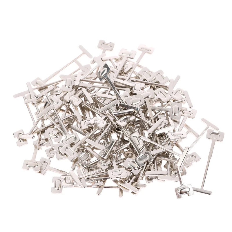 10/50100Pcs 0.9/1.2/1.5mm Steel Needles Ceramic Tile Leveling System Clips Wedges Spacers Floor Tile Laying Construction Tools