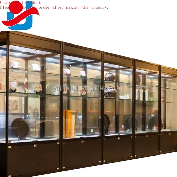 

Custom.New Design Glass museum Display Showcase/glass Display Cabinet/ Glass Trophy Cabinet