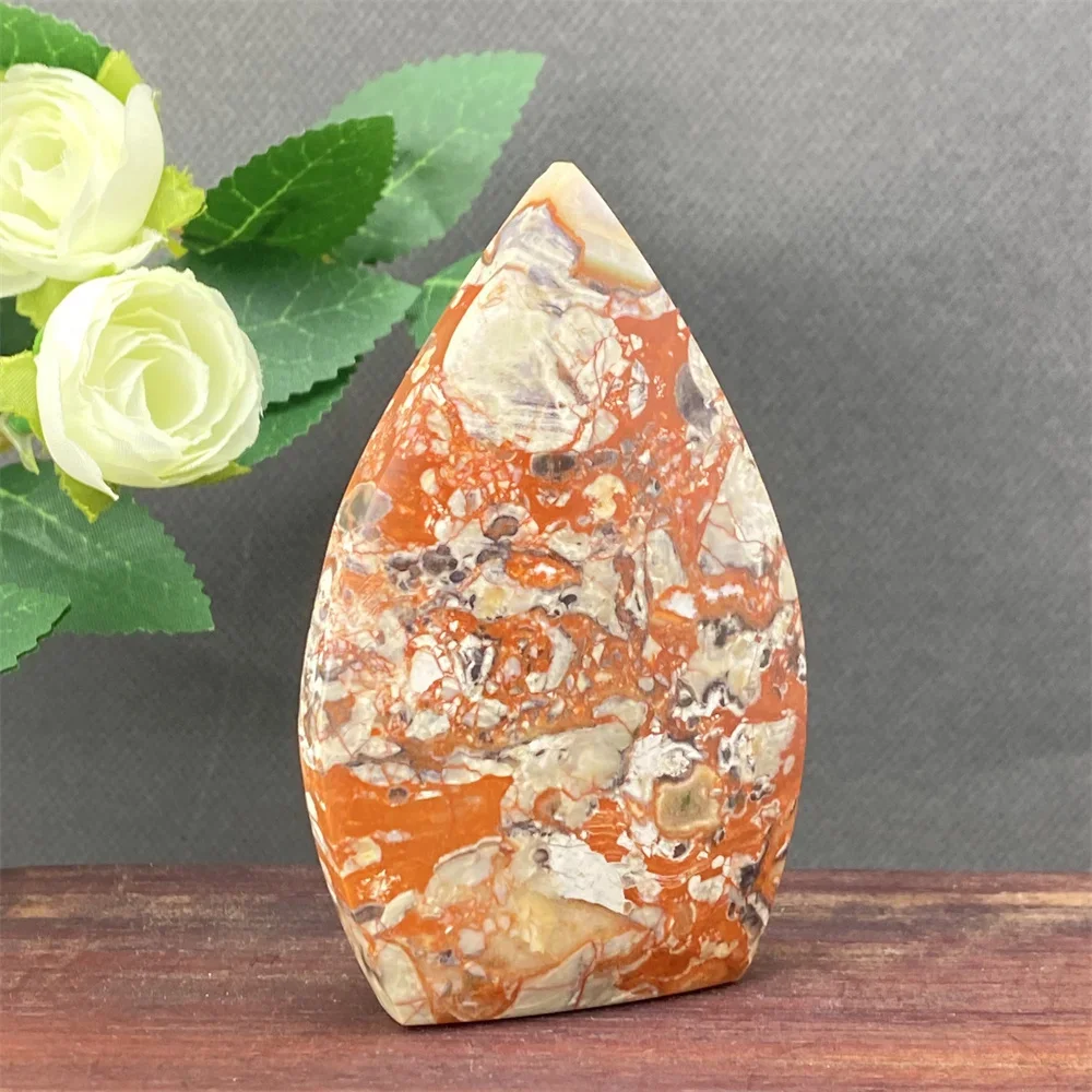 

Natural Colorful Money Agate Jewelry Crystal Decorations Gift for Parents Holiday Party Decorations Home Garden Art