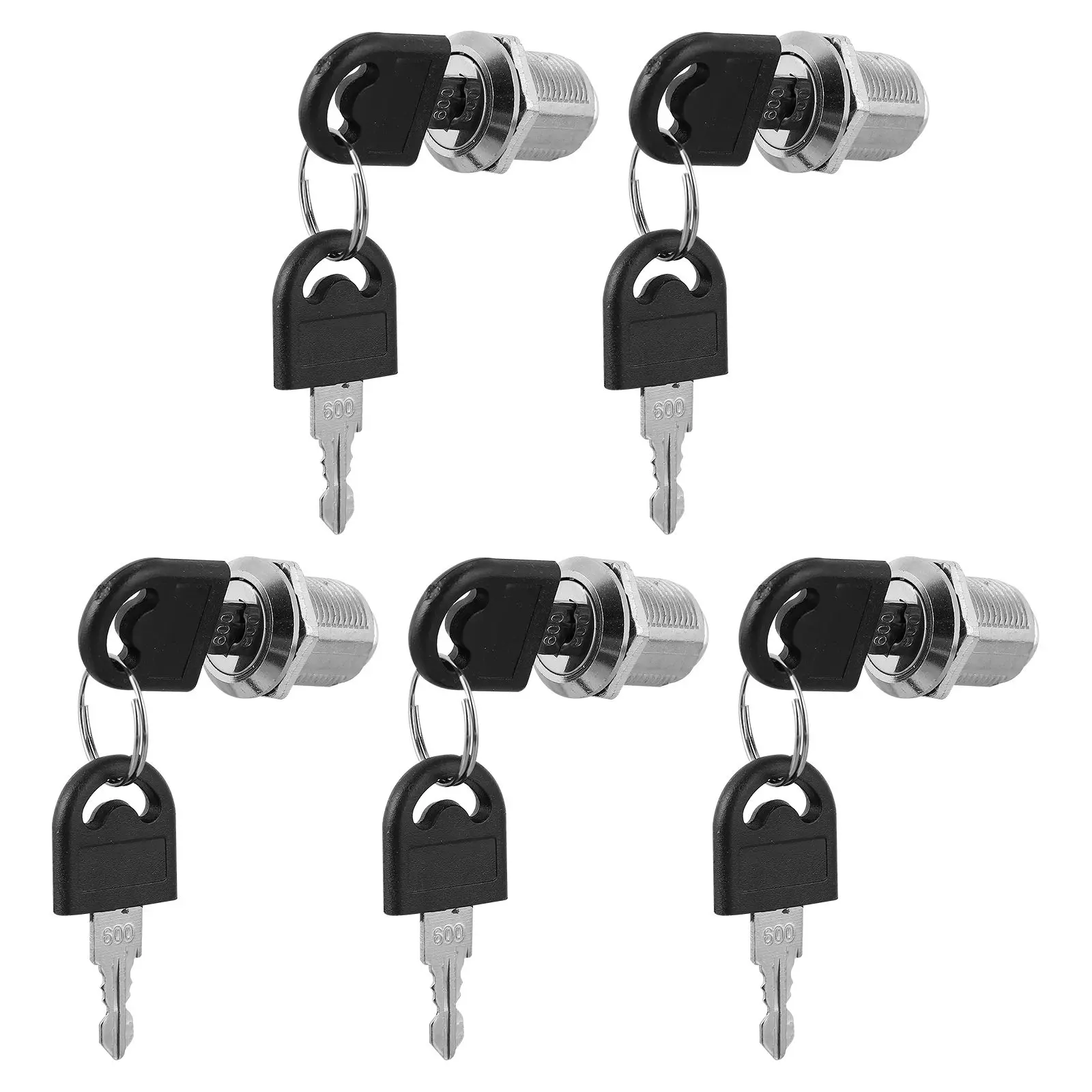 

5 Pcs Zinc Alloy Mailbox Lock Thickened Key Rustproof Durable Letter Box Drawer Cabinet Safety Lock for Commercial Residential