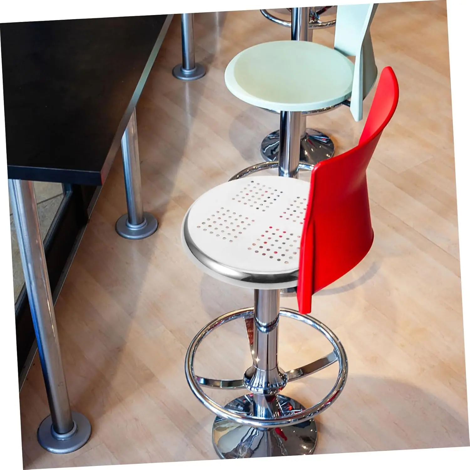 Stainless Steel Stool Canteen Supply  Stool Metal Seat Stool Part Metal Seating Part Chair  Stool Replacement Seat Chair Stainle