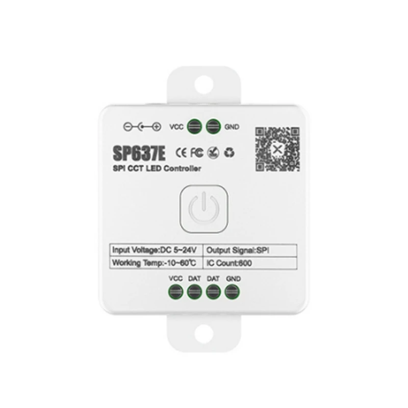 Hot-And-SP636E SPI DC5-24V Monochrome Controller With And-RC1 Remote Control Support 2.4G Touch Remote Control