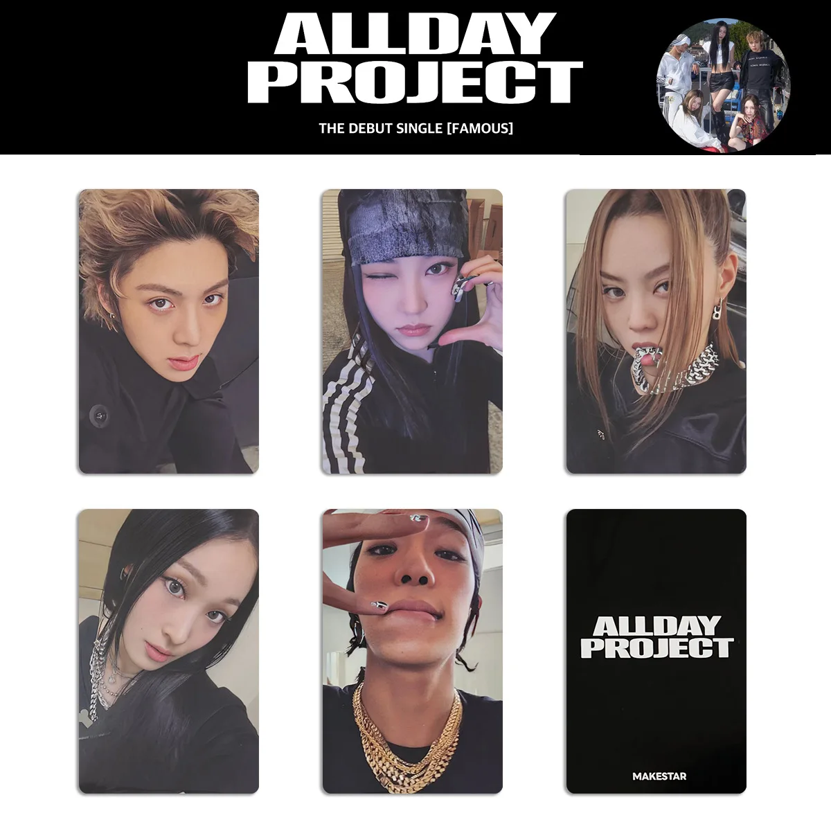 Kpop5Pcs/SET ALLDAY PROJECT LOMO بطاقة ألبوم المبتدأ الشهيرة Annie Tarzan Bailey Woochan Youngseo MS Ver بطاقة سيلفي المشجعين هدية