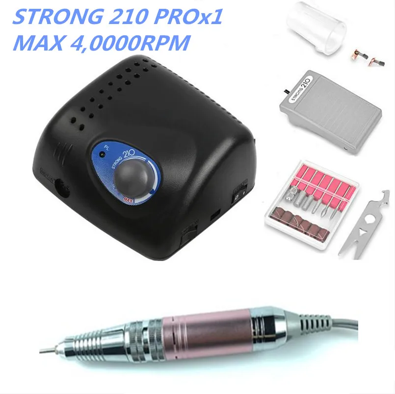 2020 NOVO STRONG 210 PRO X1 Handpiece 105L 40000 RPM Micromotor Odontológico Polimento elétrico prego broca manicure máquina