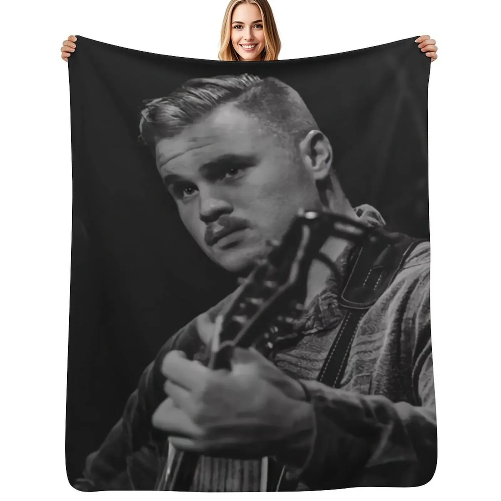 

Black Zach Presets Throw Blanket Soft Beds Thermal Multi-Purpose Blanket