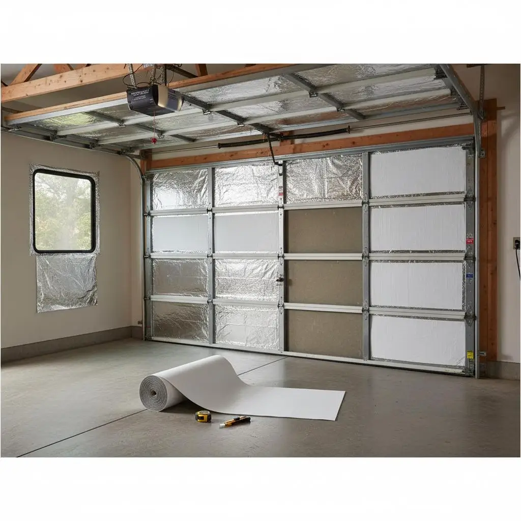 Aislante Térmico Reflectante, 12,2 x 76,2 m, Rollo de Aislamiento Radiante, Grosor 3 mm, Lámina de Aluminio