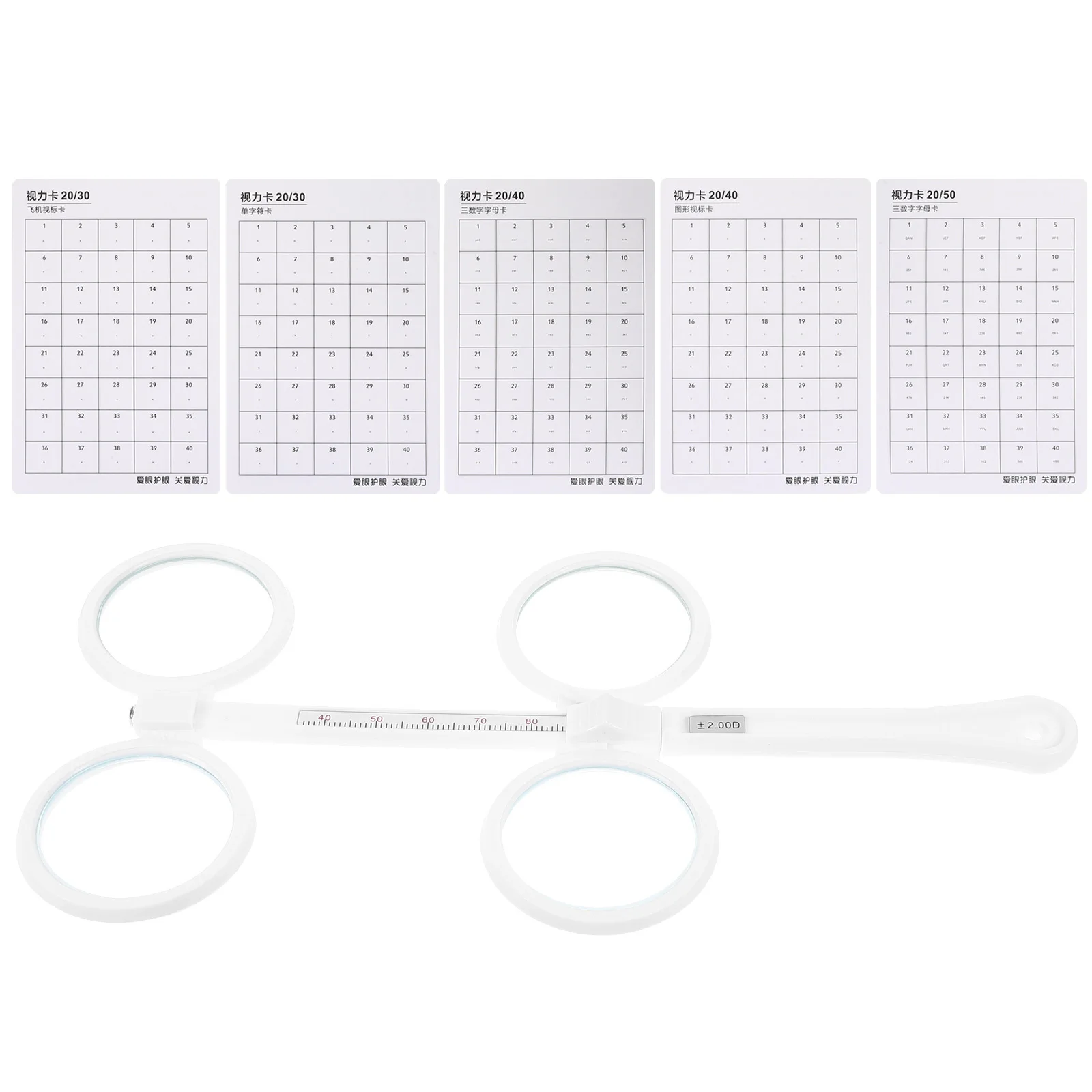 Optical Flipper Double-Sided Vision Training Instrument Adjustable Ophthalmic Flippers Set For Optometry Practice Teaching