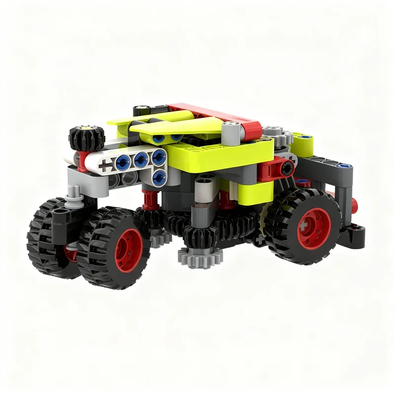 122 Piezas MOC Mini Barredora de Calles, Bloques de Construcción de Modelo Técnico, Juguete de Regalo de Navidad, Construcción Creativa, Idea de Bricolaje, Educación