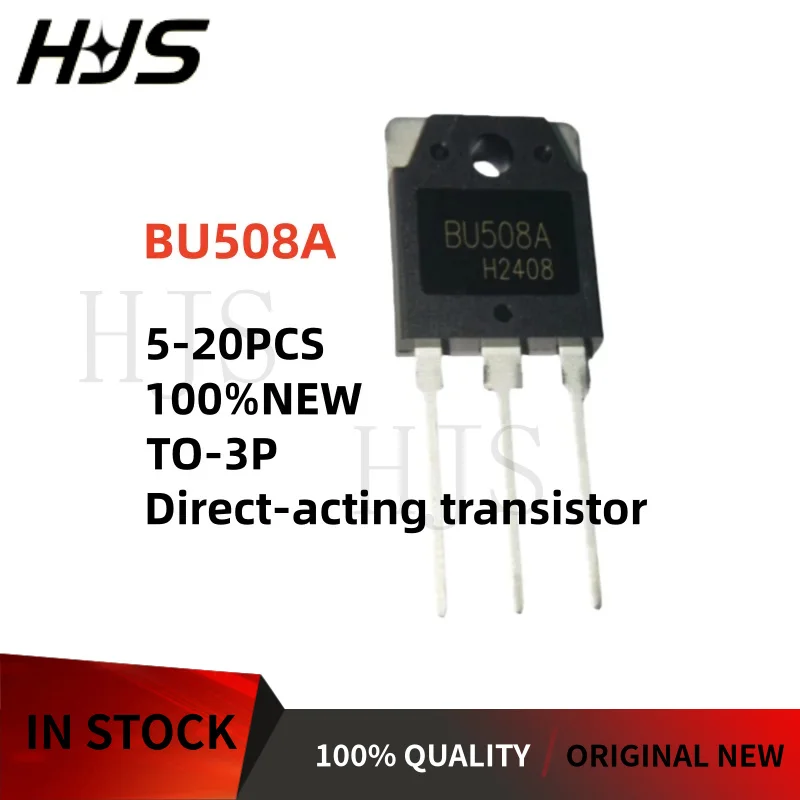 5-20pcs 100%new BU508A TO-3P Direct-acting transistor BU 508A TO 3P In stock