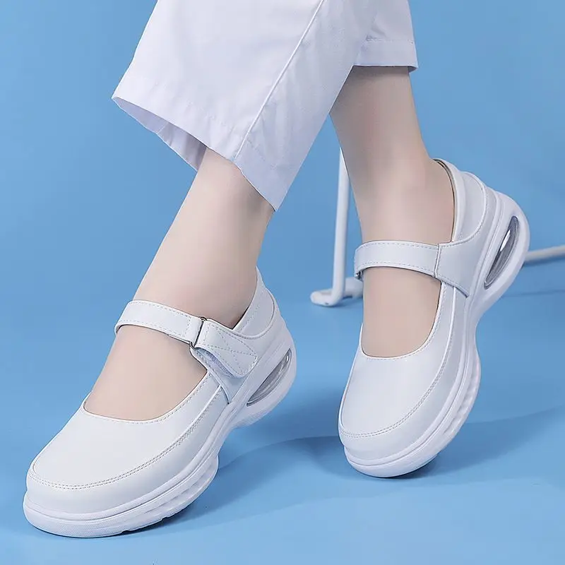 New Arrival Autumn Women Shoes Flats Mary Jane Leather Moccasins Ballet Shoes Casual Black Loafers Ladies Shoes