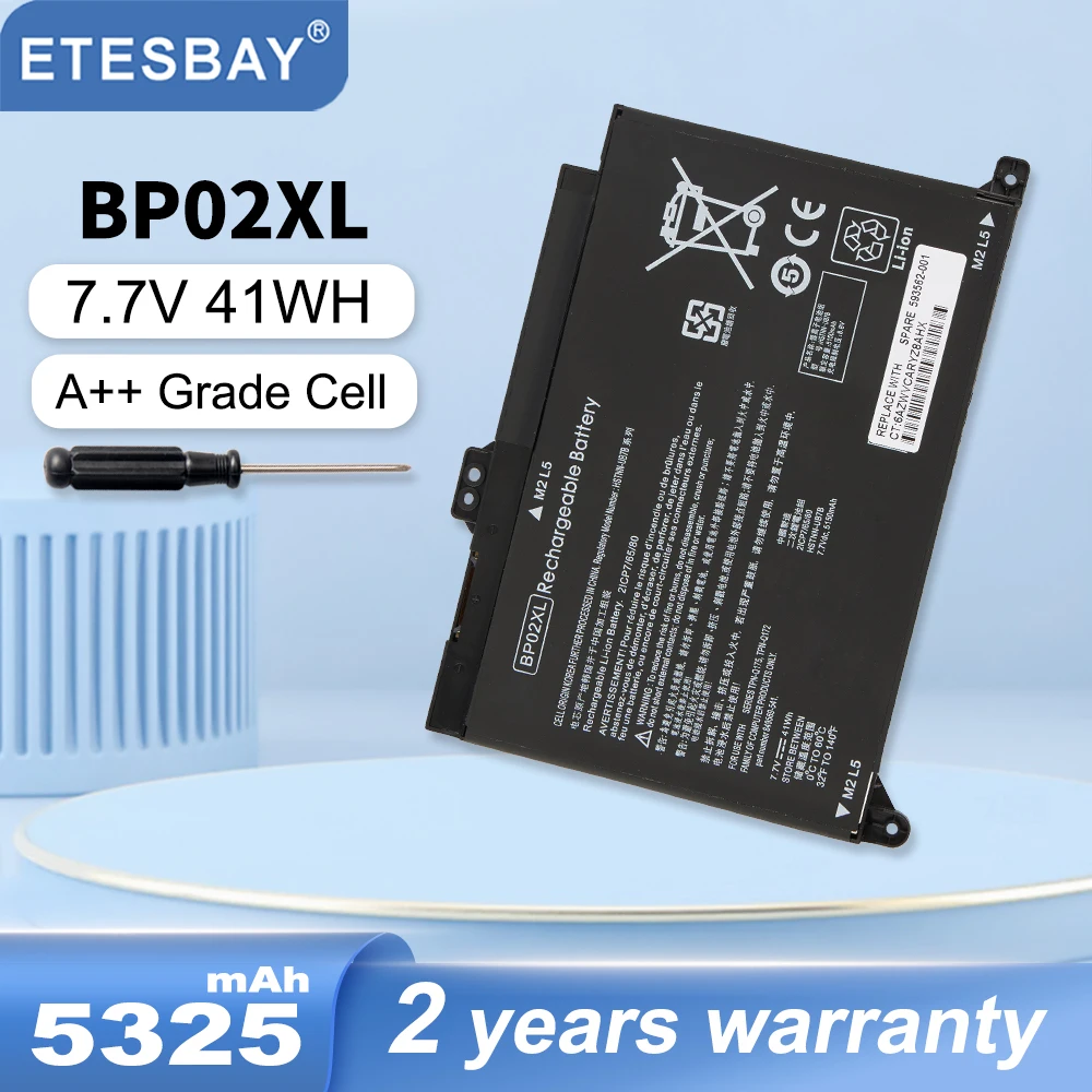 ETESBAY BP02XL 41WH HP 파빌리온 PC 15 15-AU136TX 15-AU010WM AU018wm TPN-Q172 TPN-Q175 HSTNN-LB7H HSTNN-UB7B