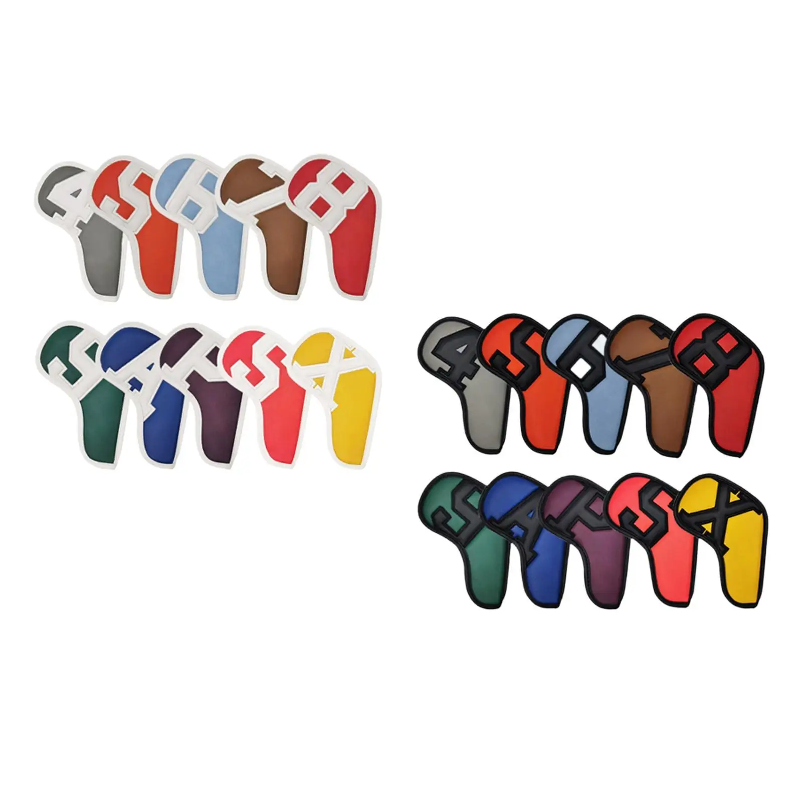 

10Pcs Golf Iron Headcovers Sports Universal Indoor Outdoor Travel Protectors