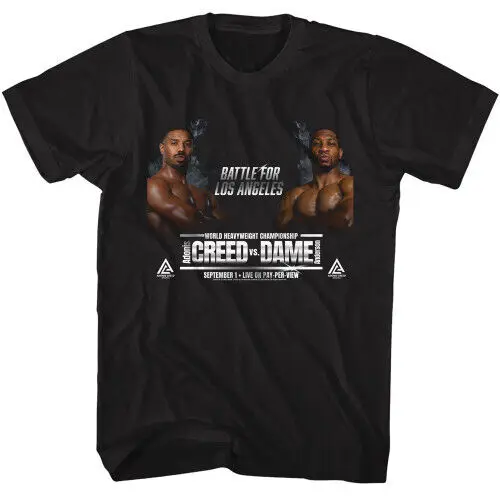 Creed  Creed VS Dame T-shirt - Black Y2K tops Unisex Summer Short Sve