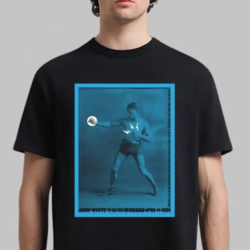 تي شيرت هوت جاك وايت شيكاغو نايت 2 ملصق على سقيفة الملح في 11 أبريل 2025